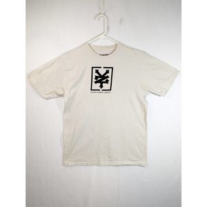 Zoo York Mens Med ZY Logo Suede Graphic T-shirt Tan Skateboarding NYC New York